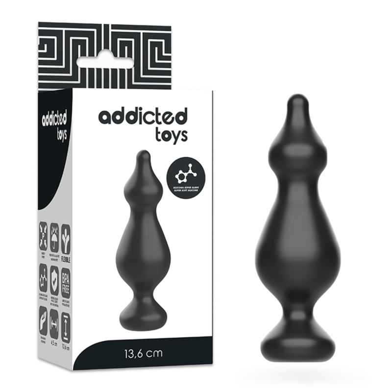 PLUG SEXUEL ANAL 13.6CM NOIR