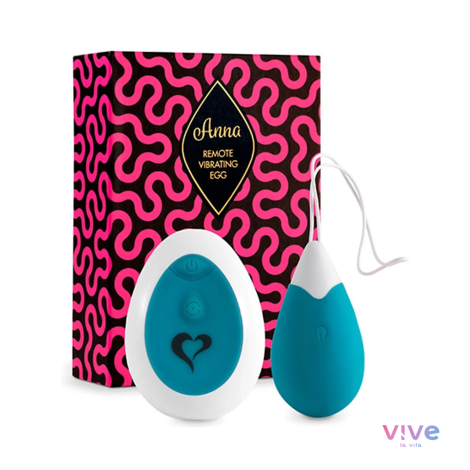 Feelztoys - oeuf vibrant anna télécommandé - turquoise