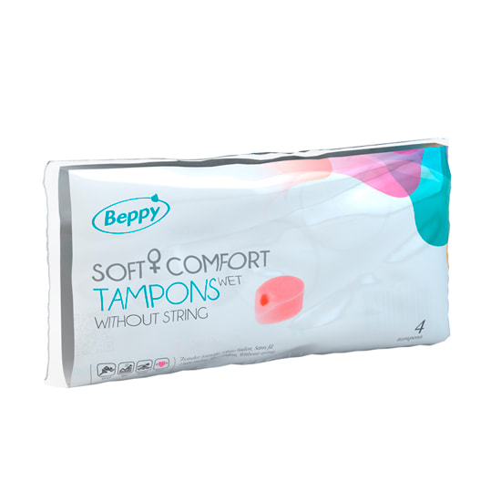 Tampons Beppy lubrifiés 4 unités