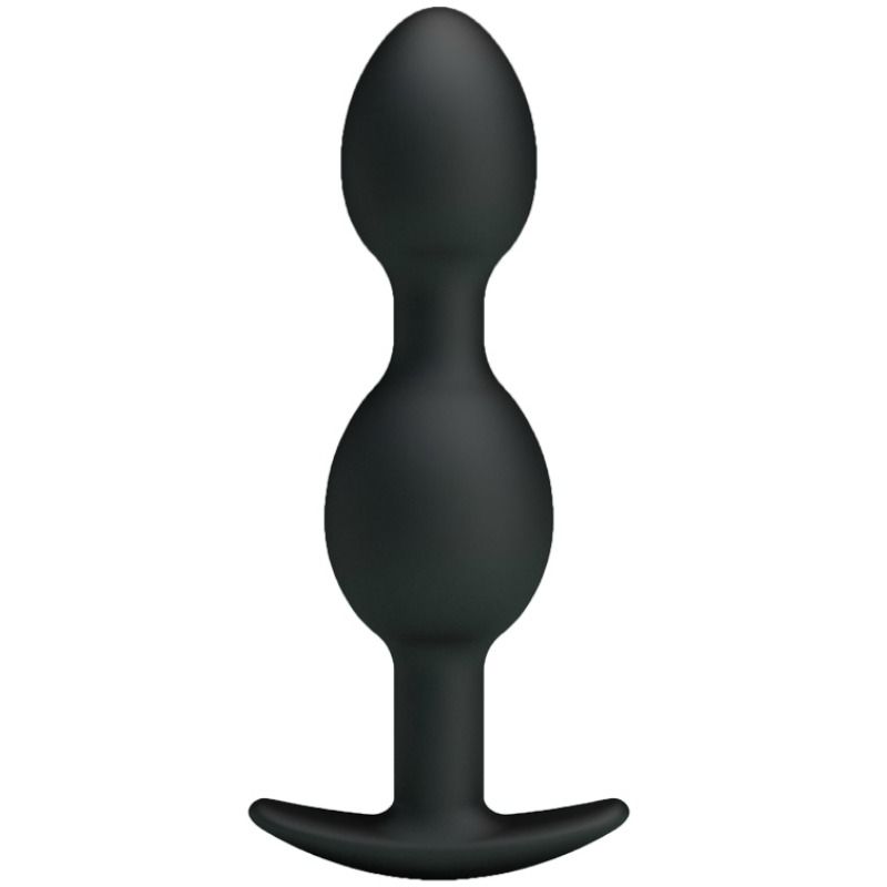 BOLAS ANALES SILICONA 12.5 CM  NEGRO