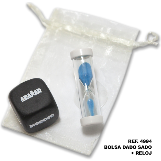 Sachet de dés Sado 3 mm x 3 mm + sablier