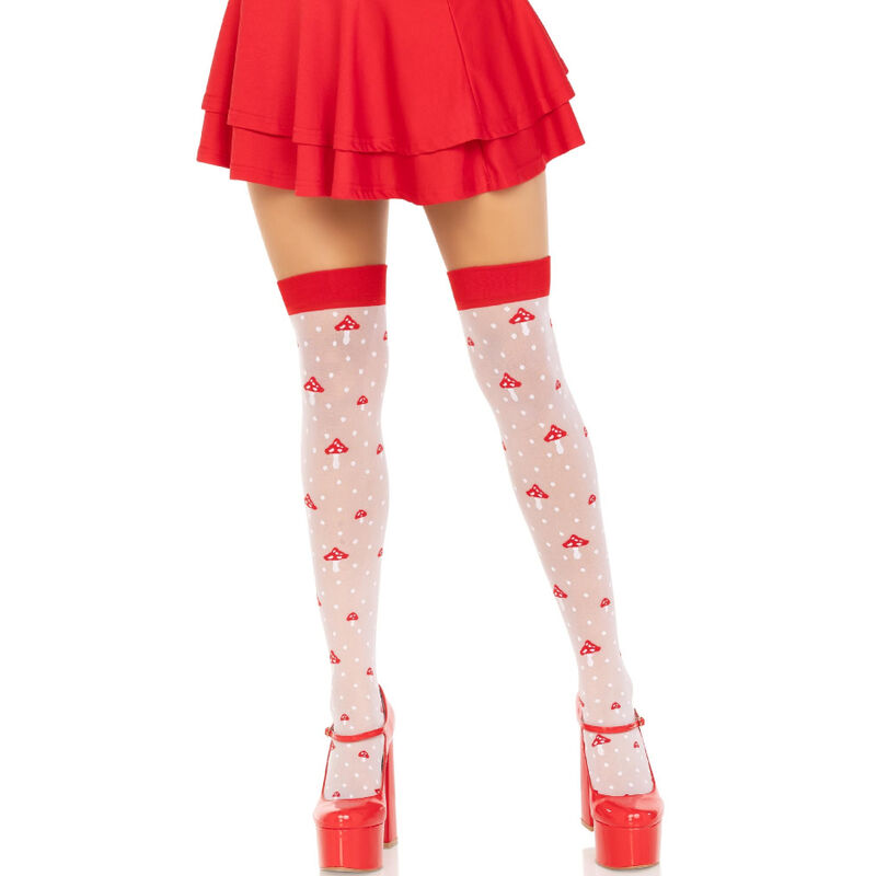 CHAUSSETTES HAUTES CHAMPIGNON ROUGE/BLANC