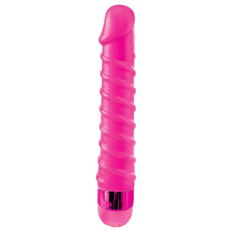 CLASSIX - MASSEUR VIBRANT CANDY TWIRL 16,5 CM ROSE