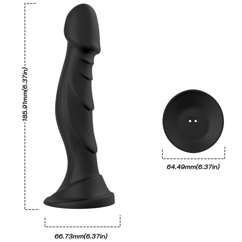 GODE VIBRATEUR & PLUG ANAL TÉLÉCOMMANDE NOIR