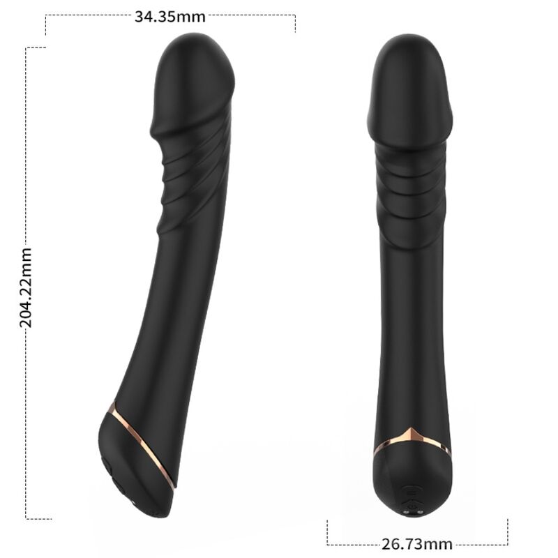 GODE VIBRATEUR SILICONE NOIR