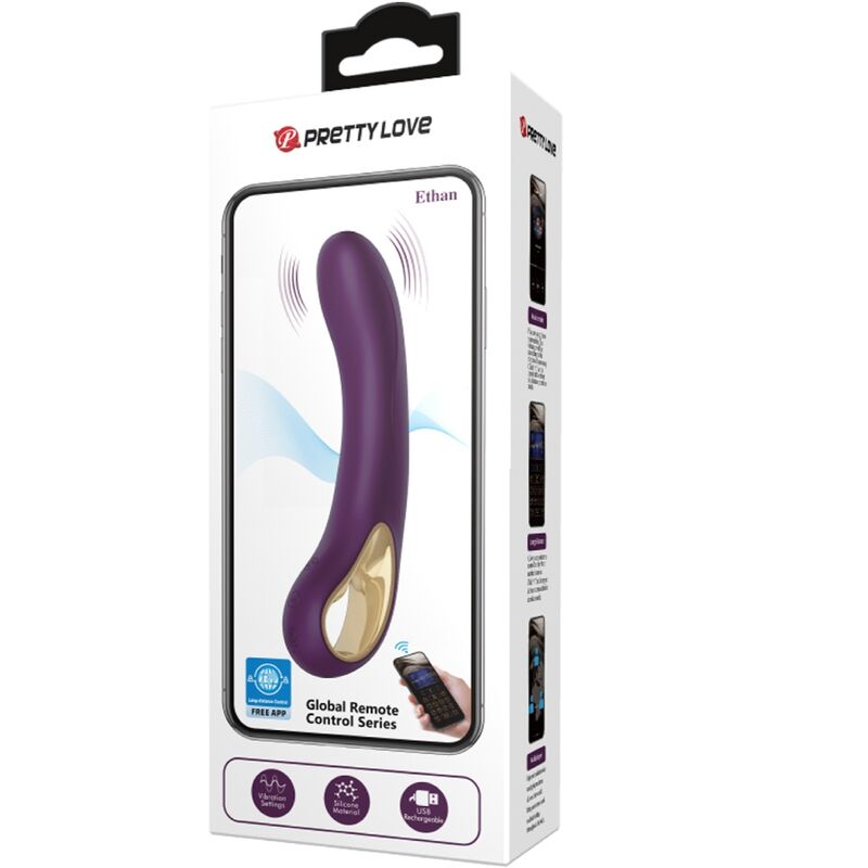 ETHAN VIBRADOR RECARGABLE LILA 17