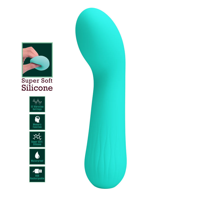 FAUN VIBRADOR RECARGABLE VERDE 7