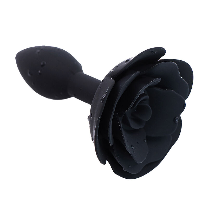 FETISH - PLUG ANAL EN SILICONE ROSE NOIR