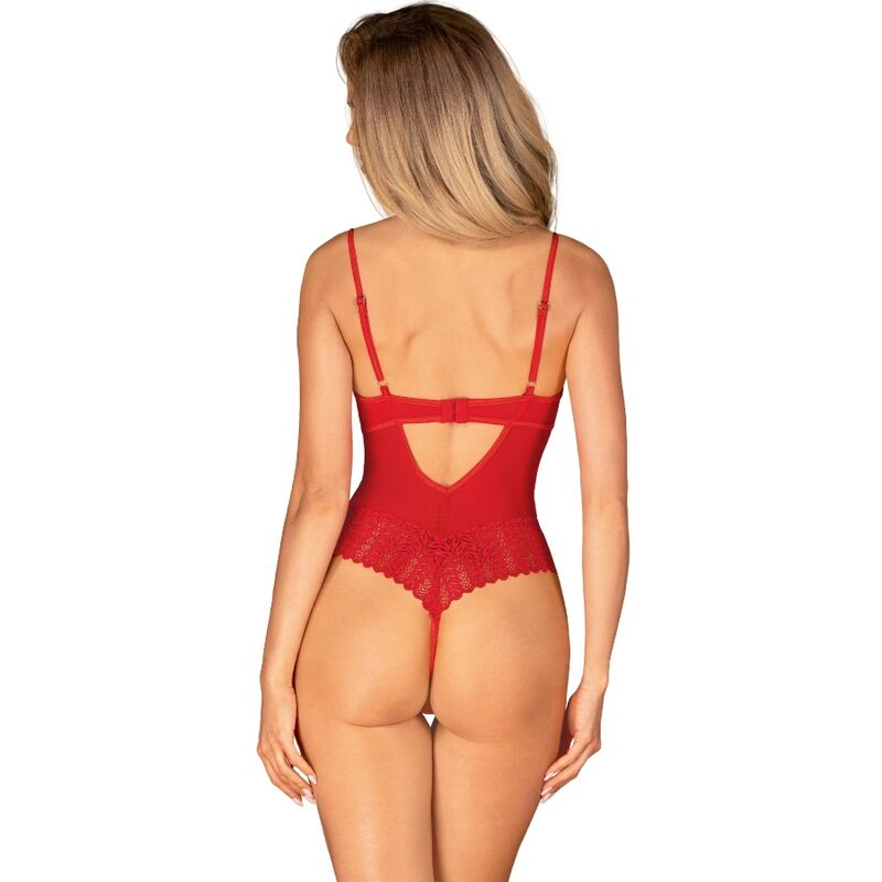 INGRIDIA CROTCHLESS TEDDY ROJO 6