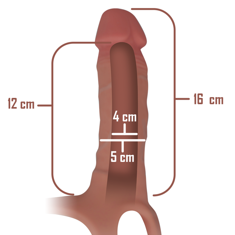 INTENSE - RALLONGE CREUSE EN SILICONE 16 X 3,5 CM nº4