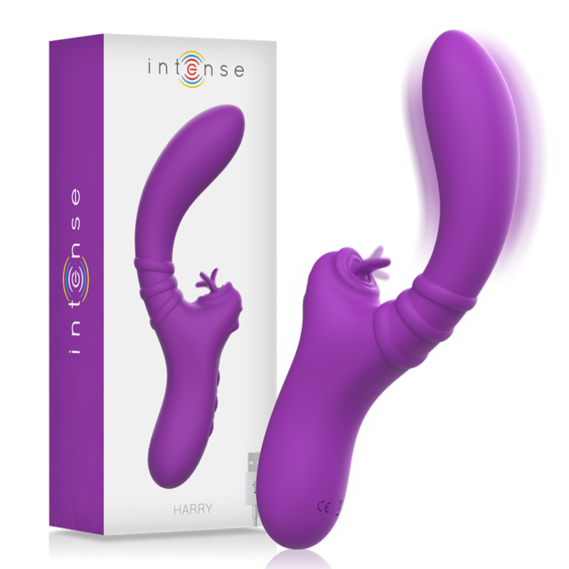 INTENSE - HARRY VIBRATEUR FLEXIBLE AVEC LANGUETTE VIOLET nº1