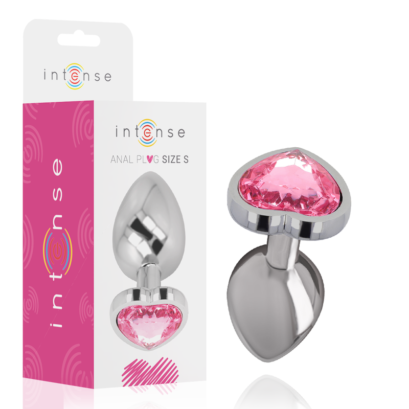 INTENSE - PLUG ANAL METAL ALUMINIUM COEUR N ROSE TAILLE S