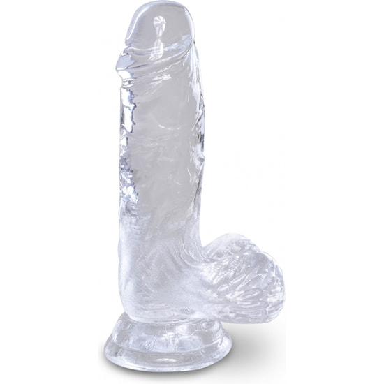 King Cock - gode réaliste, transparent -10,1 cm