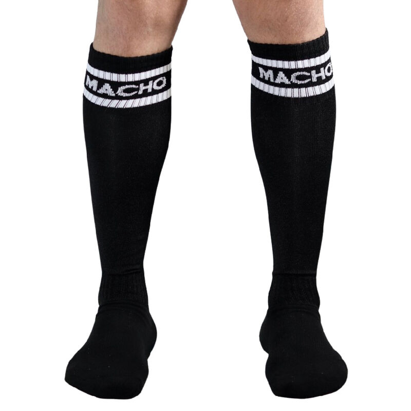 MACHO - CHAUSSETTES LONGUES TAILLE UNIQUE NOIR