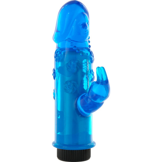 Vibromasseur mini lapin bleu