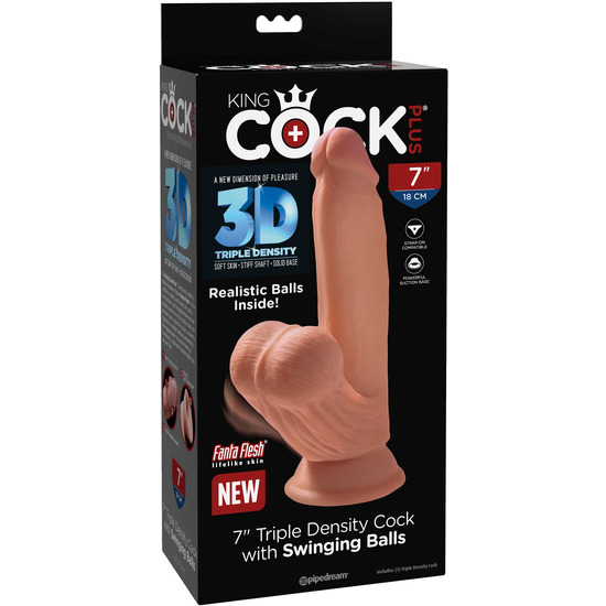 3D COCK SWINGING BALLS 7 INCH 5