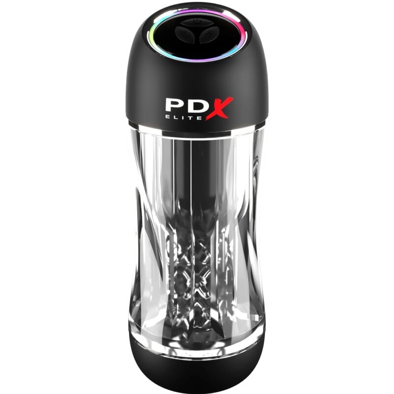 PDX ELITE - MASTURBATEUR VIBRATEUR TRANSPARENT STROKER VIEWT