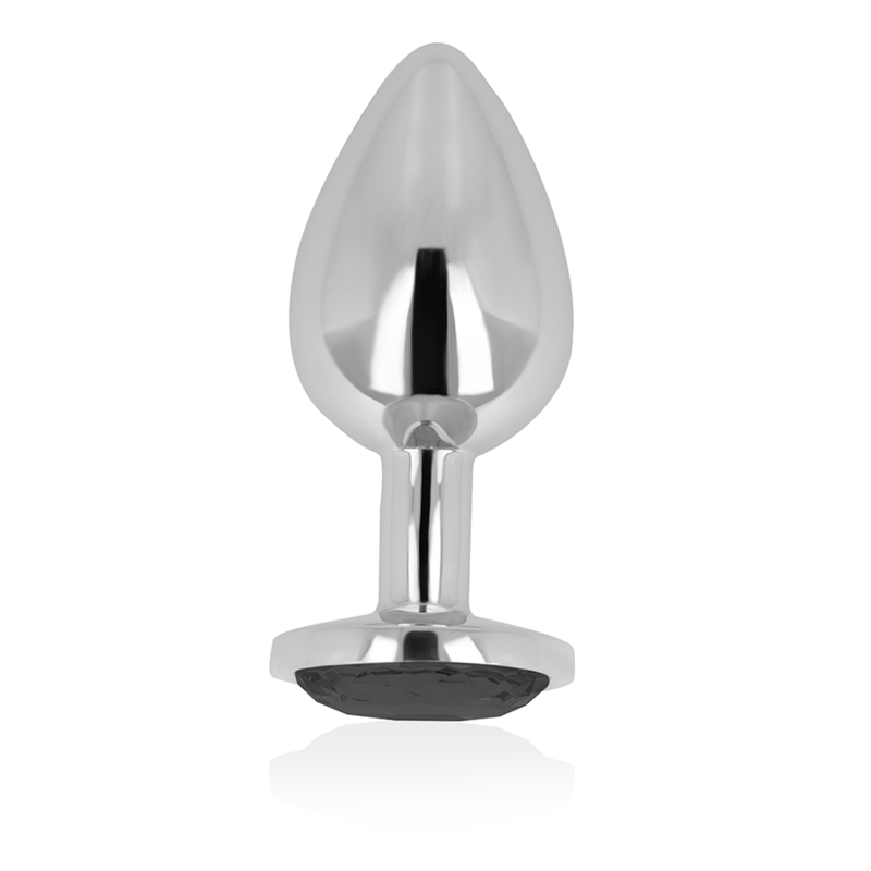 PLUG ANAL AVEC CRISTAL NOIR 7 CM