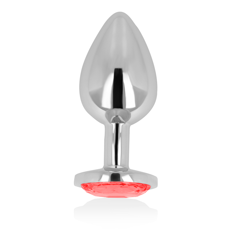 PLUG ANAL AVEC CRISTAL ROUGE 7 CM