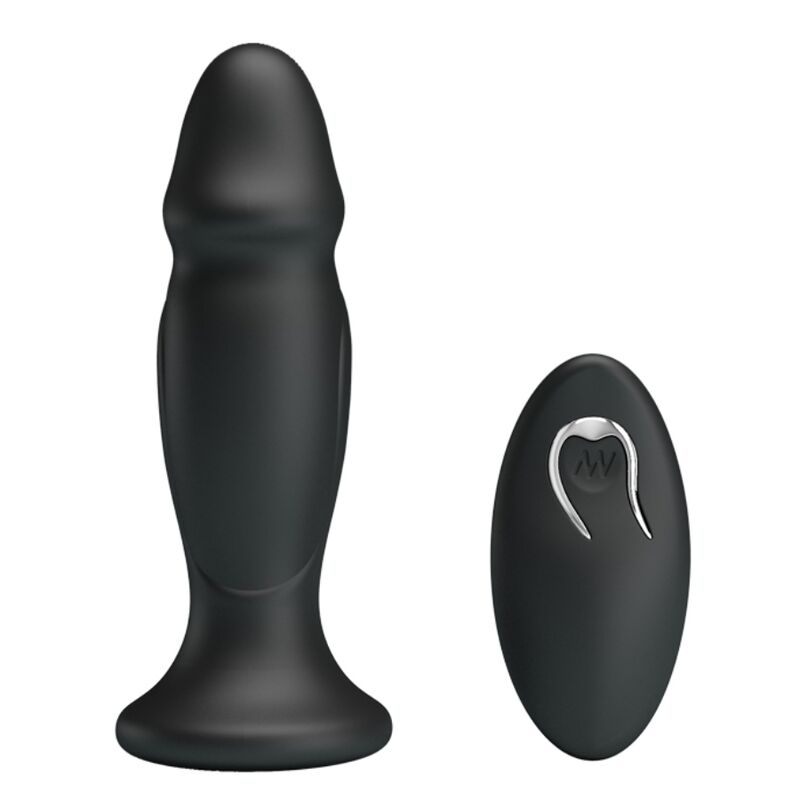 PLUG ANAL AVEC TÉLÉCOMMANDE VIBRATION NOIRE