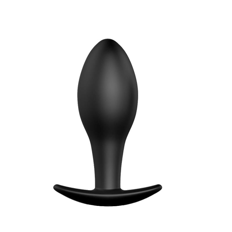 PLUG ANAL SILICONA  ANCLA 8.5 CM NEGRO