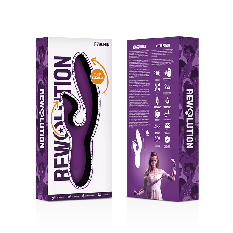 REWOFUN VIBRADOR FLEXIBLE CON  8