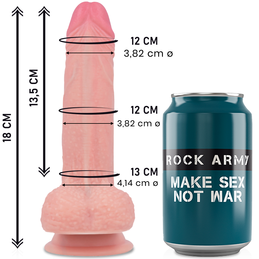 ROCKARMY - SILICONE LIQUIDE PREMIUM MUSTANG RÉALISTE 18CM