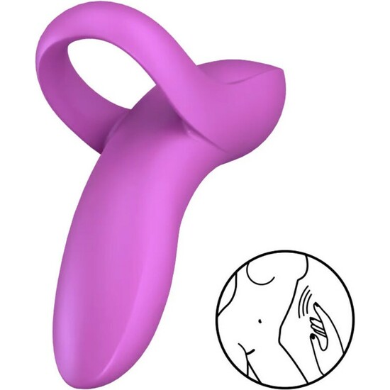 SATISFYER BOLD LOVER FINGER VIBRATOR PURPLE