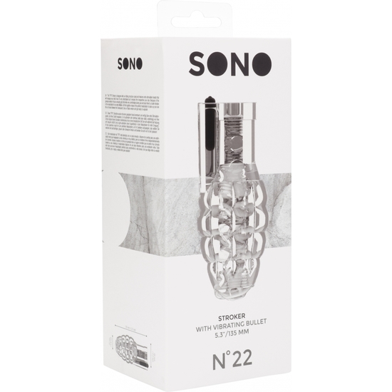 Sono n 22 masturbateur masculin vibromasseur transparent