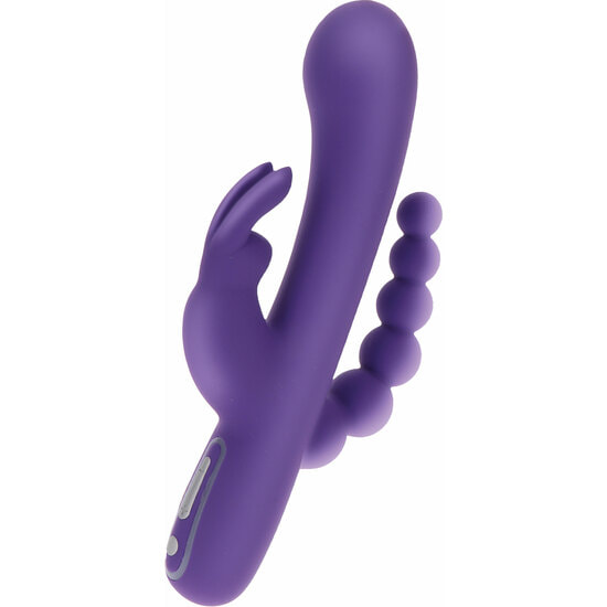 Vibromasseur triple plaisir violet