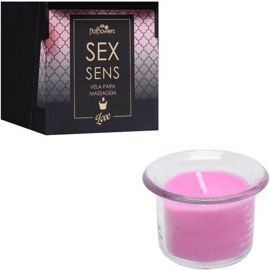 Bougie de massage parfumée à l'amour