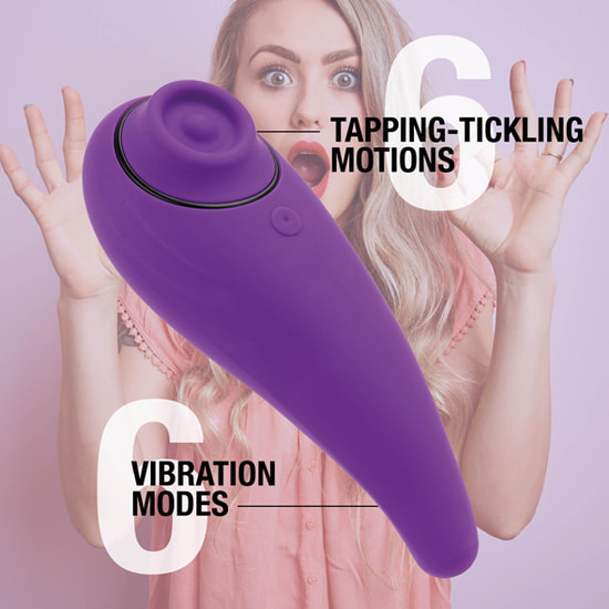 VIBRADOR DE CLÍTORIS MORADO 4