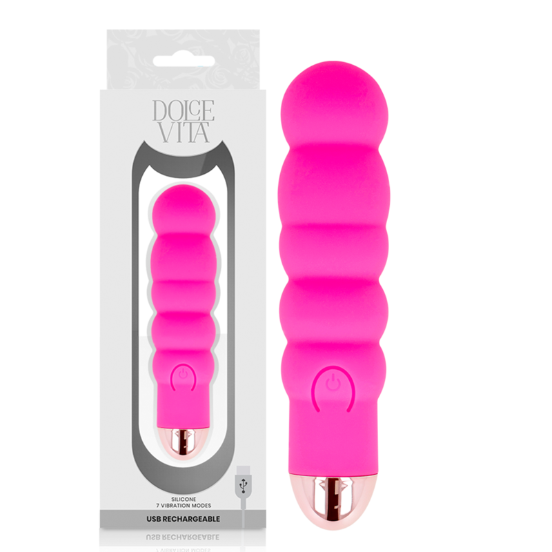 VIBRATEUR RECHARGEABLE SIX ROSE 7 VITESSES