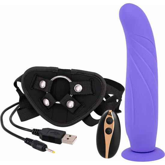 VIBRATION DILDO STRAP-ON 9INCH 1