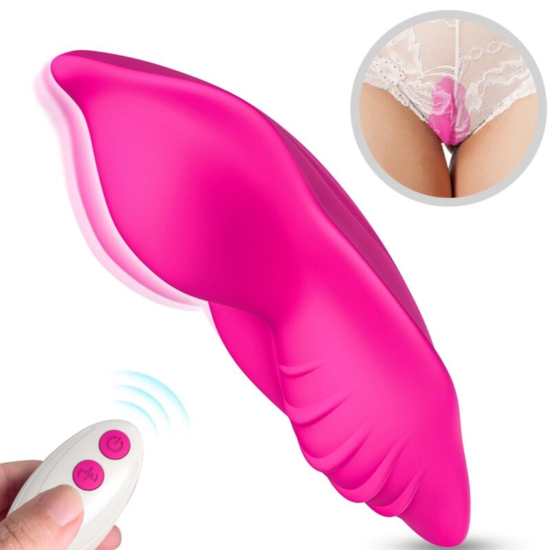 WHISPER WEARABLE PANTIES VIBRATEUR TÉLÉCOMMANDE FUCHSIA