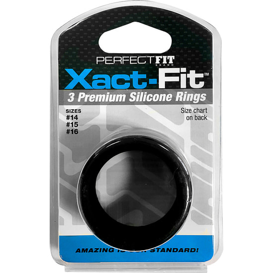 Xact fit kit 3 bagues en silicone - 3,5 cm, 3,8 cm et 4 cm