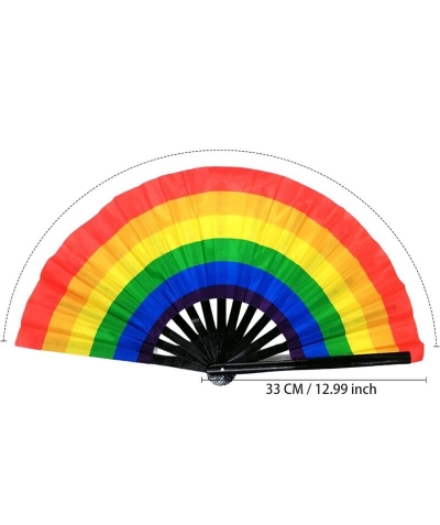 ABANICO GRANDE CON BANDERA LGT éventail grand avec design arc-en-ciel lgbtq+