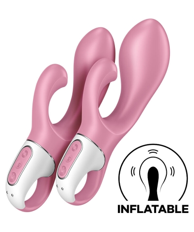 SATISFYER BUNNY AIR PUMP Vibromasseur double pour stimuler le clitoris et le point g