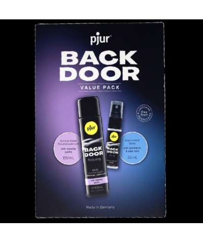 BACK DOOR SET Set pour la relaxation et la lubrification anale optimale