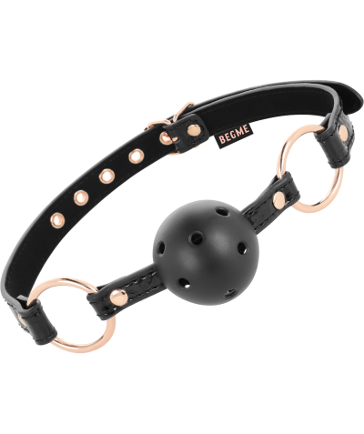 BEGME GAG Bâillon en cuir végan pour jeux bdsm