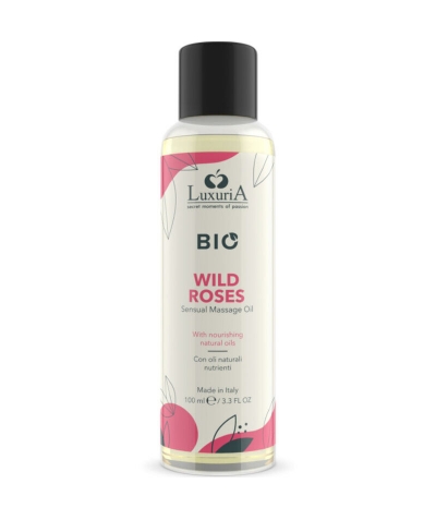 WILD ROSES Huile de massage avec un parfum floral stimulant