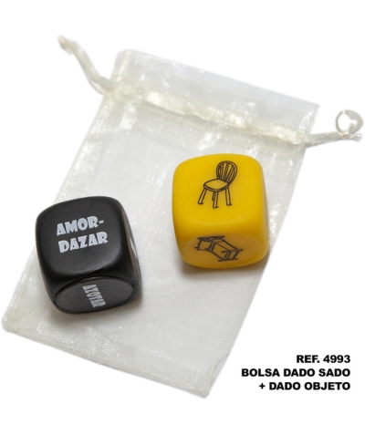 SADO DADO Sachet de 2 dés sado 3mm x 3mm + dés objet