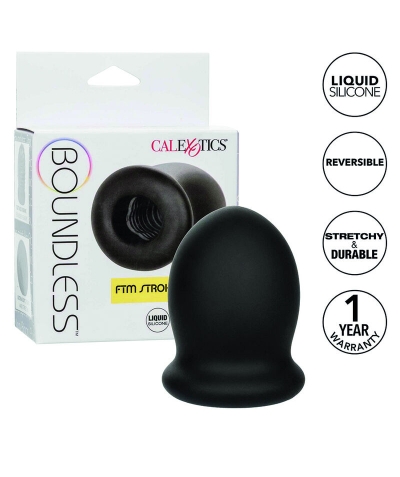 BOUNDLESS FTM STROKER REVERSIB Masturbateur pour hommes transgenres. silicone liquide.