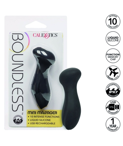 BOUNDLESS MASAJEADOR MINI Masseur compact puissant rechargeable avec fonctions multiples.