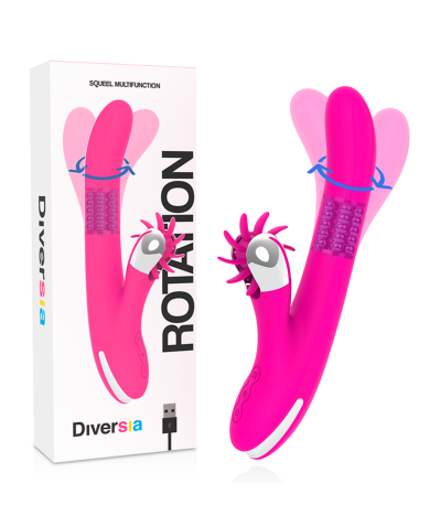 BUNNY_ROTATION 24 CM Vibromasseur rotatif de diversia : stimule le clitoris et le point g