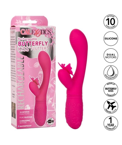 BUTTERFLY KISS Vibromasseur rechargeable avec design de papillon et point g