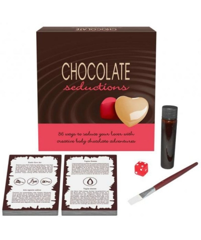 CHOCOLATE SEDUCTIONS Jeux érotiques avec une couverture de chocolat corporel.