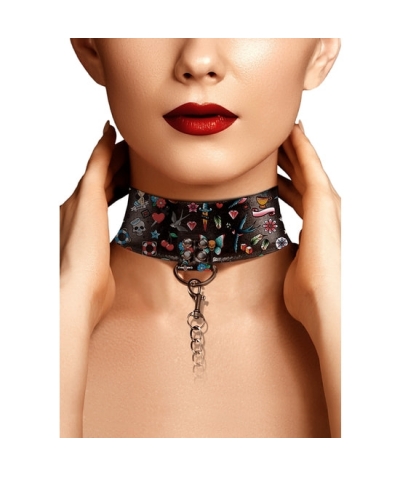 COLLAR ESTILO TATTOO Collier style tatouage - noir