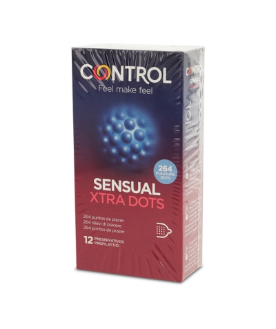 CONTROL SENSUAL XTRA DOTS Préservatifs xtra sensation 12 unités