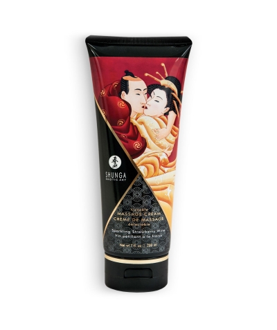 SHUNGA  LUXURY Crème de massage comestible au goût sensuel.